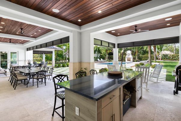 Exterior, Recessed Lighting, Wooden Ceilings