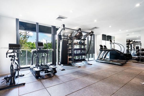 Fitness Equipment, Gym, Interior, Recessed Lighting