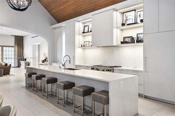 Interior, Kitchen, Recessed Lighting, Stainless Steel Appliances, Wooden Ceilings
