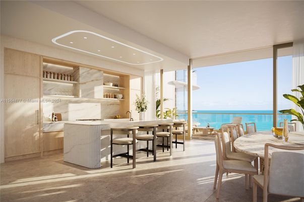 Dining room, Interior, Recessed Lighting, Water