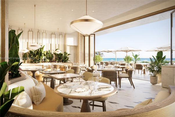 Dining room, Interior, Living room, Pendant Lights, Recessed Lighting, Water, Wood Texture Flooring
