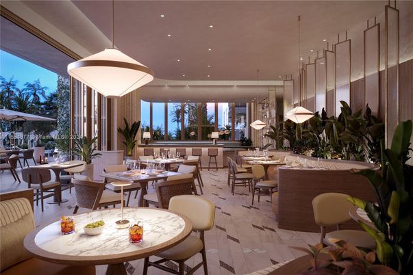 Dining room, Interior, Marble, Pendant Lights, Recessed Lighting