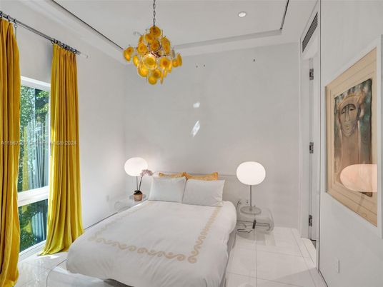 Bedroom, Interior, Pendant Lights, Recessed Lighting
