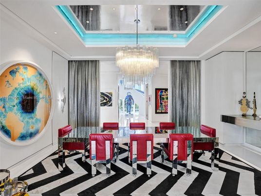 Chandelier, Dining room, Interior, Recessed Lighting