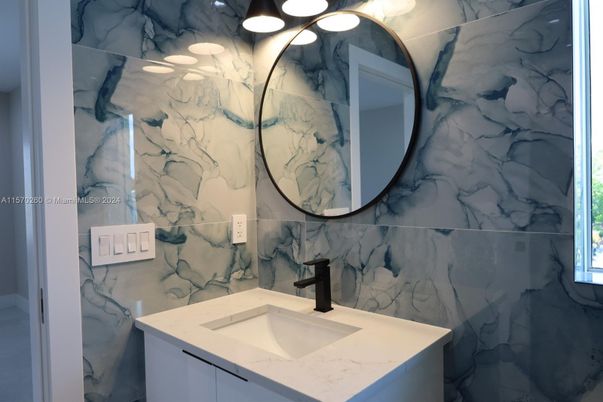 Bathroom, Interior, Marble Walls