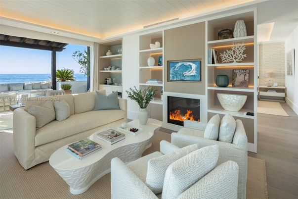 Fireplace, Interior, Living room, Water, Wood Texture Flooring