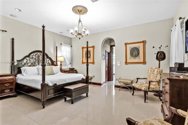 Bedroom, Chandelier, Interior, Recessed Lighting