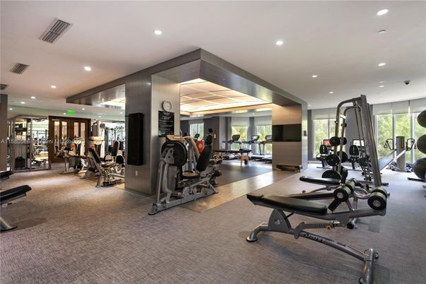 Fitness Equipment, Gym, Interior, Recessed Lighting