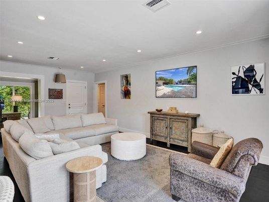 Interior, Living room, Recessed Lighting