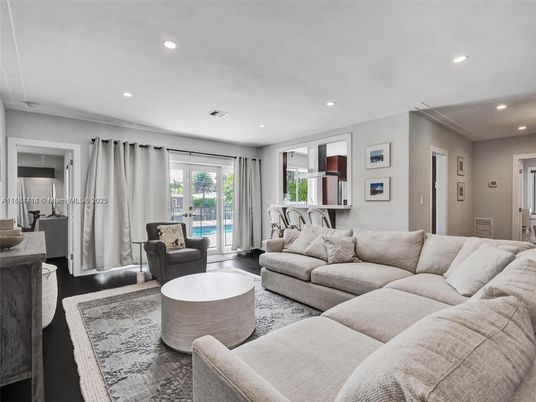 Interior, Living room, Recessed Lighting