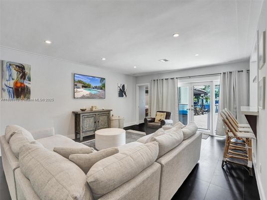 Interior, Living room, Recessed Lighting