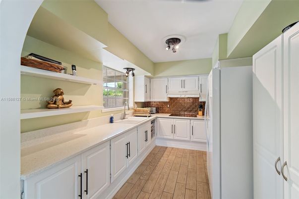 Interior, Kitchen, Wood Texture Flooring