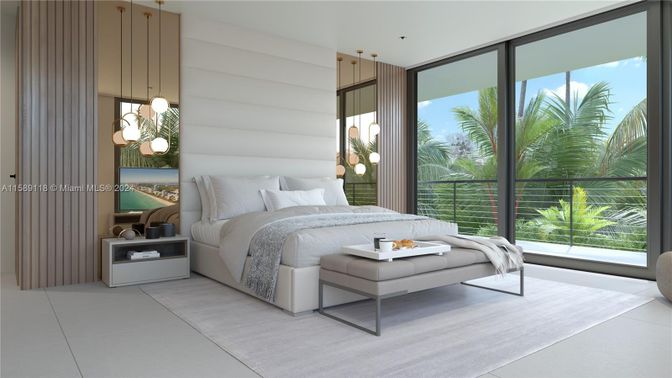 Bedroom, Interior, Pendant Lights