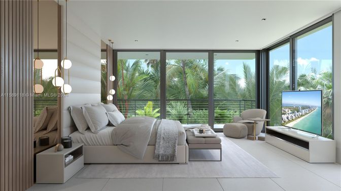 Bedroom, Interior, Pendant Lights