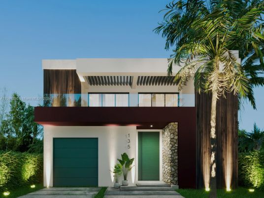 Attached, Exterior, Facade, Modern