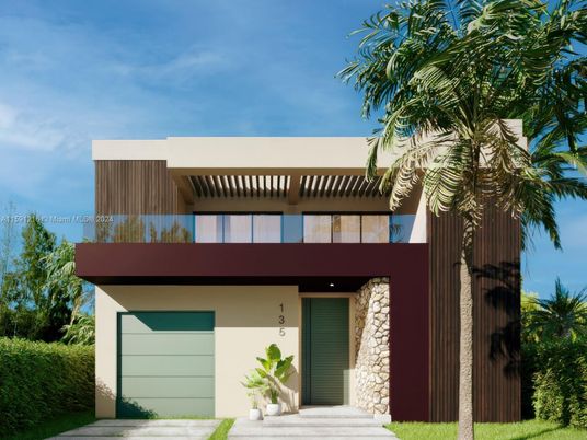 Attached, Exterior, Facade, Modern