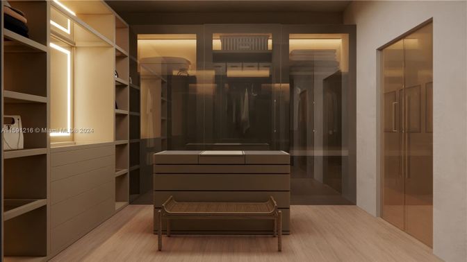 Interior, Walk-in Closets, Wood Texture Flooring