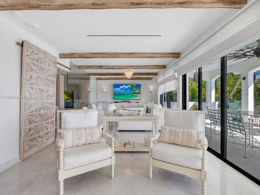 Interior, Living room, Wooden Beams