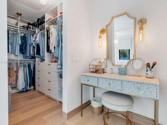 Interior, Walk-in Closets, Wood Texture Flooring