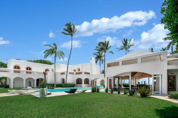 Backyard, Exterior, Facade, Pool, Spanish Mediterranean