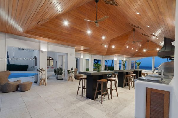 Interior, Kitchen, Recessed Lighting, Wooden Ceilings
