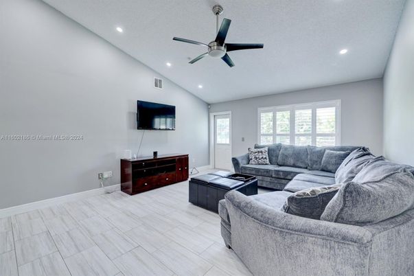 Interior, Living room, Recessed Lighting