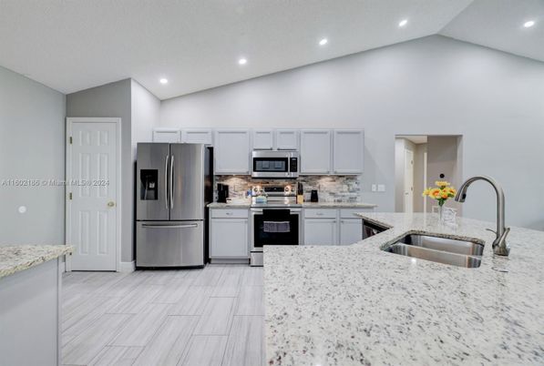 Interior, Kitchen, Recessed Lighting, Stainless Steel Appliances