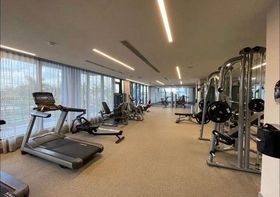 Fitness Equipment, Gym, Interior, Recessed Lighting