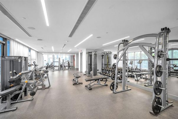 Fitness Equipment, Gym, Interior, Recessed Lighting