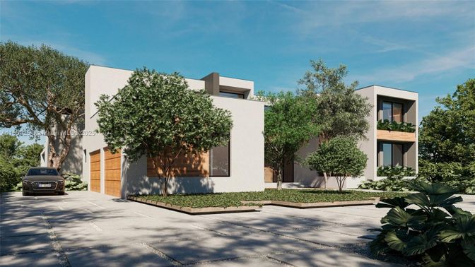 Attached, Exterior, Facade, Modern