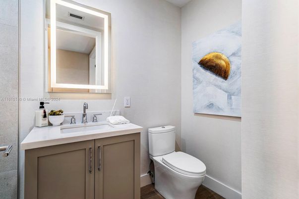 Bathroom, Interior, Wood Texture Flooring