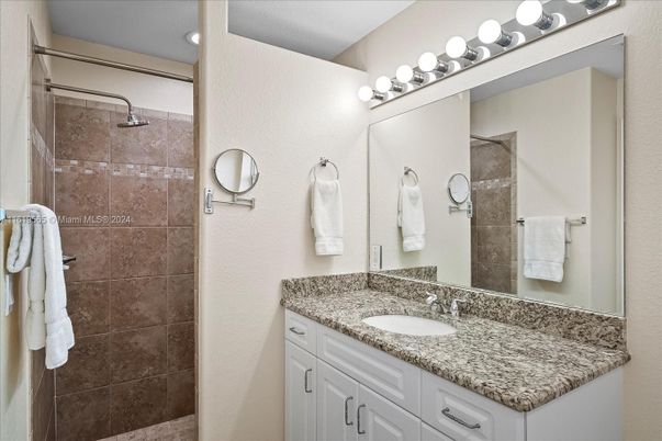 Bathroom, Dual Sink Vanities, Glass Shower, Interior