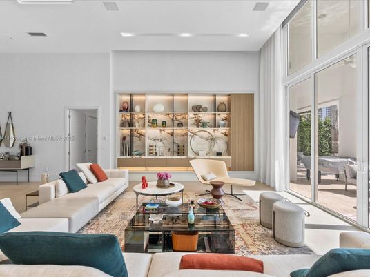 Interior, Living room, Recessed Lighting
