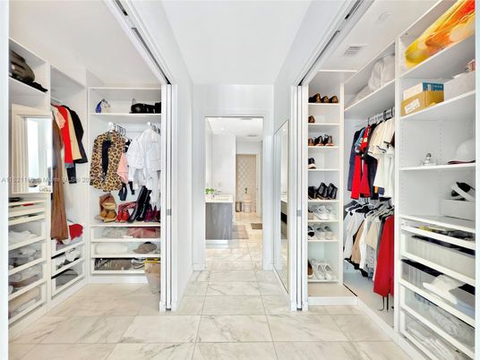 Interior, Marble, Recessed Lighting, Walk-in Closets