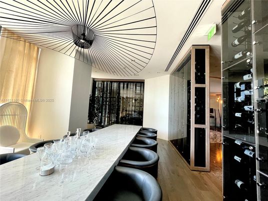Interior, Pendant Lights, Wine Storage, Wood Texture Flooring