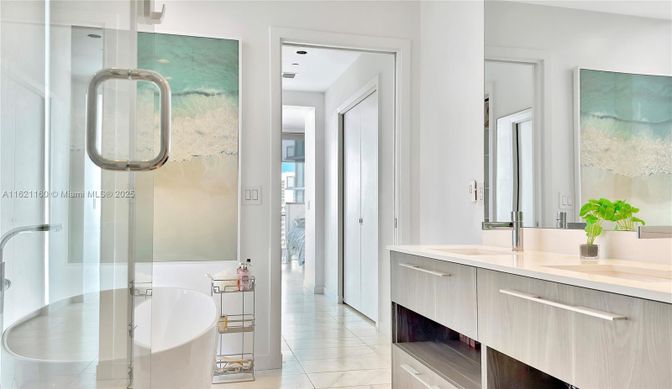 Bathroom, Free Standing Baths, Glass Shower, Interior