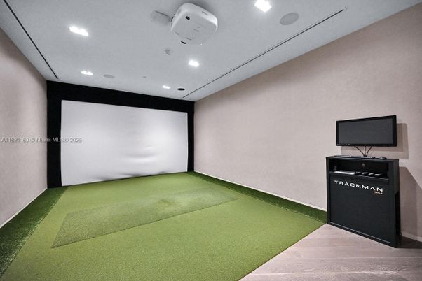 Interior, Projection Screen, Recessed Lighting