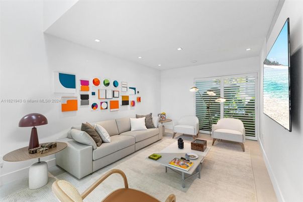 Interior, Living room, Recessed Lighting
