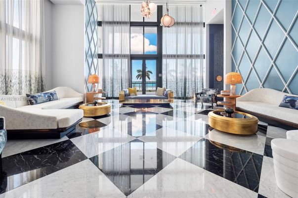 Interior, Living room, Marble, Pendant Lights