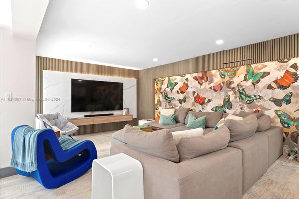 Interior, Living room, Recessed Lighting