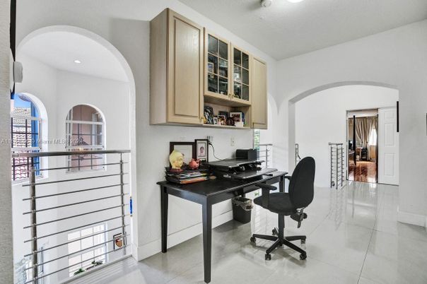 Home Office, Interior, Recessed Lighting