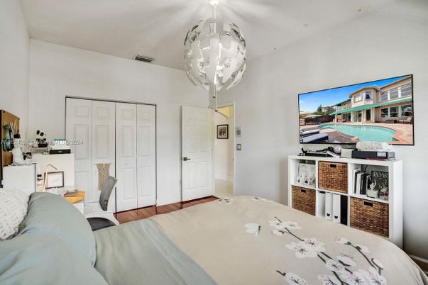 Bedroom, Chandelier, Interior