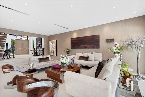 Interior, Living room, Recessed Lighting, Wooden Walls