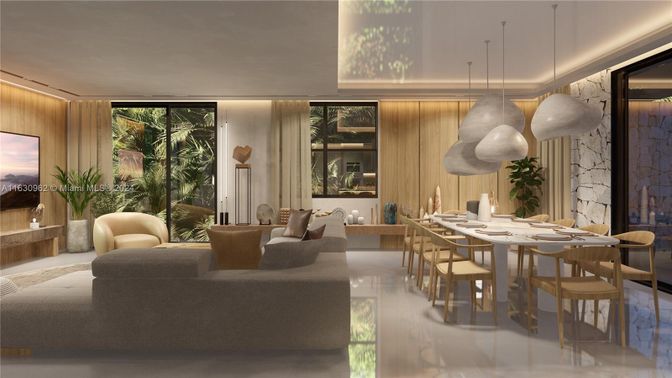 Dining room, Interior, Living room, Pendant Lights