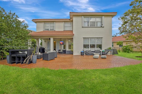 Backyard, Exterior, Facade, Mediterranean