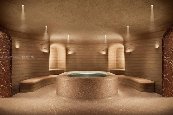 Interior, Pool, Wooden Walls