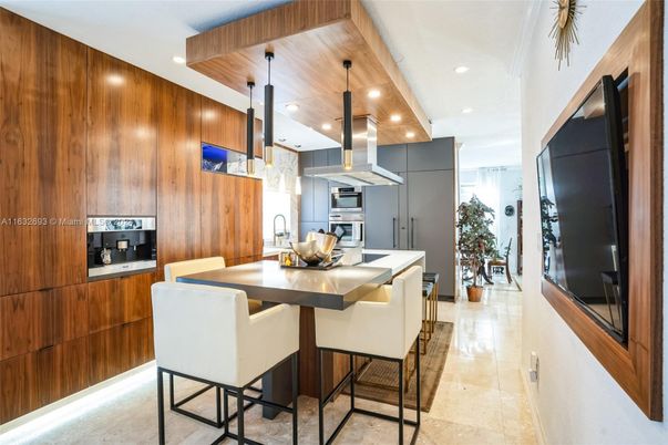 Interior, Kitchen, Pendant Lights, Recessed Lighting, Stainless Steel Appliances