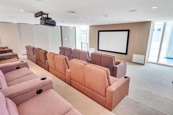 Home Theatre Room, Interior, Projection Screen, Recessed Lighting, Theatre Room