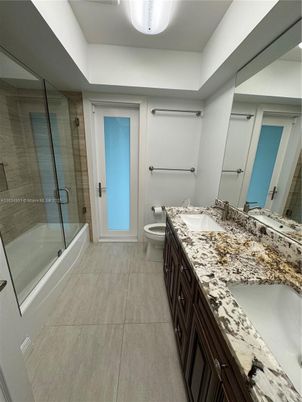 Bathroom, Dual Sink Vanities, Glass Shower, Interior