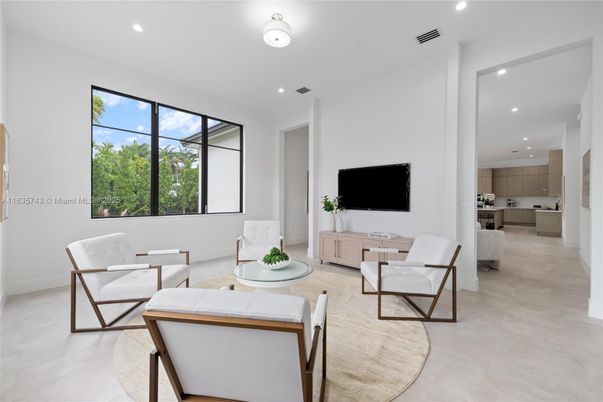 Interior, Kitchen, Living room, Recessed Lighting